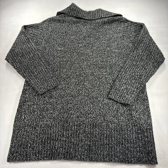 Venezia Vitale Knitted Cardigan - Medium - Black White Zip Up - Picture 7 of 9